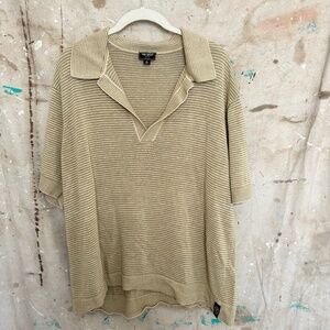 Todd Snyder Relaxed Linen Stripe Polo